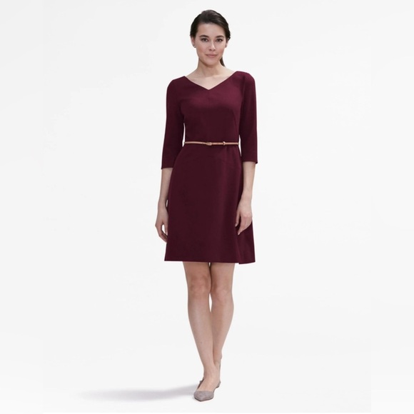 MM Lafleur The Alexandra 2.0 Dress claret size 12 - Picture 1 of 13